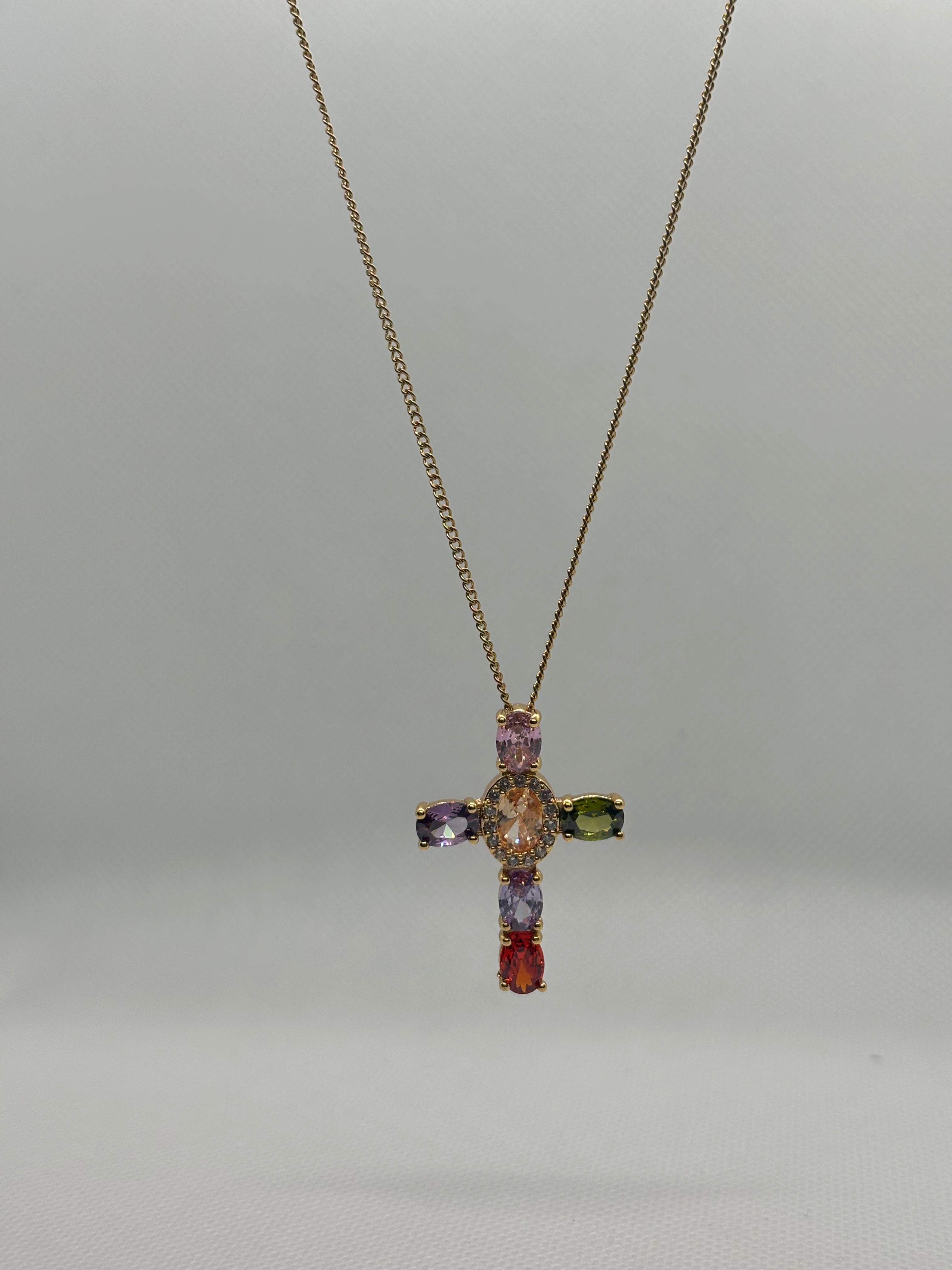 Collana Cross Rainbow