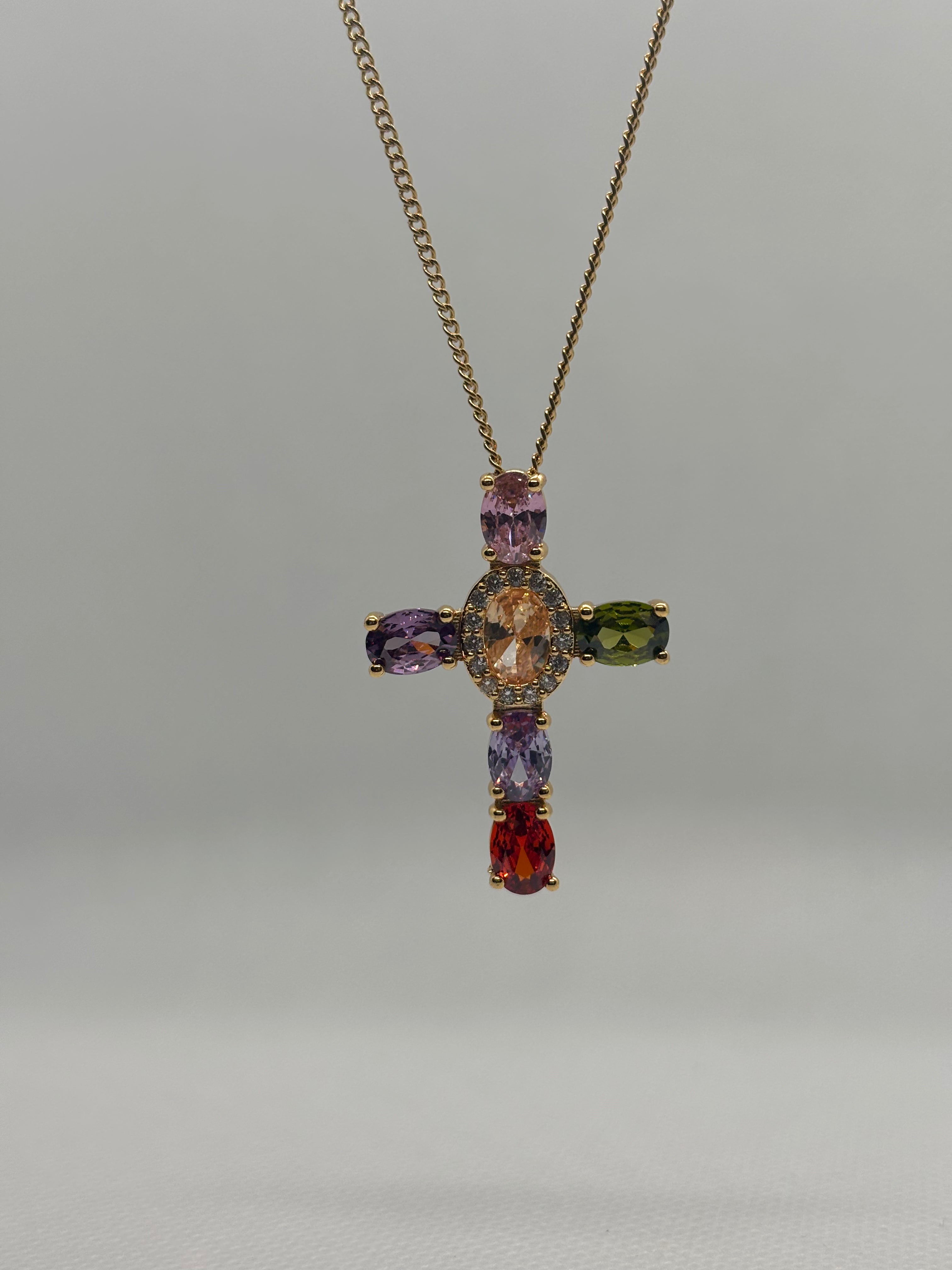 Collana Cross Rainbow